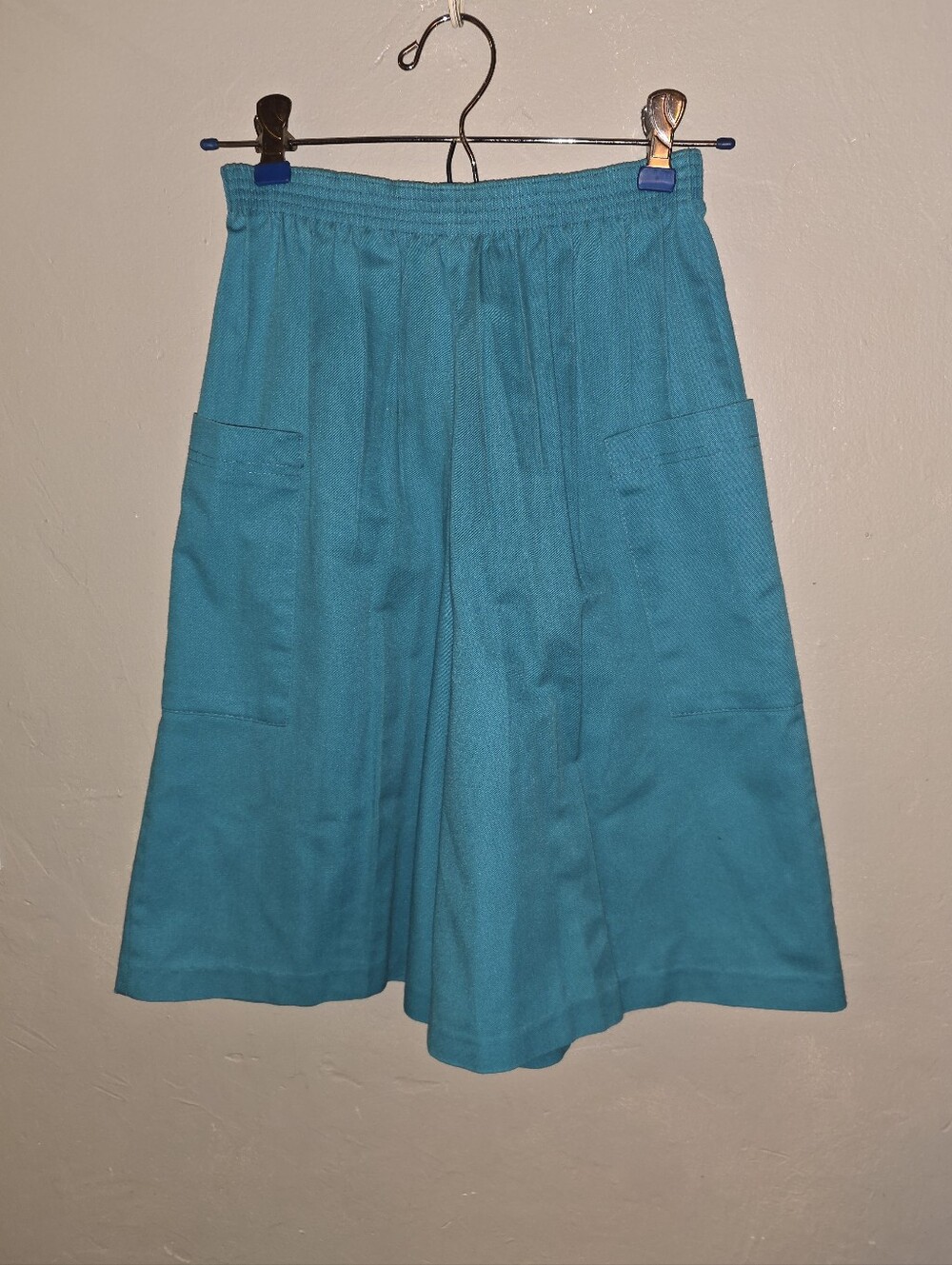 Vintage 1970s Super High Rise Turquoise Burmuda Shorts From The Game Ticket